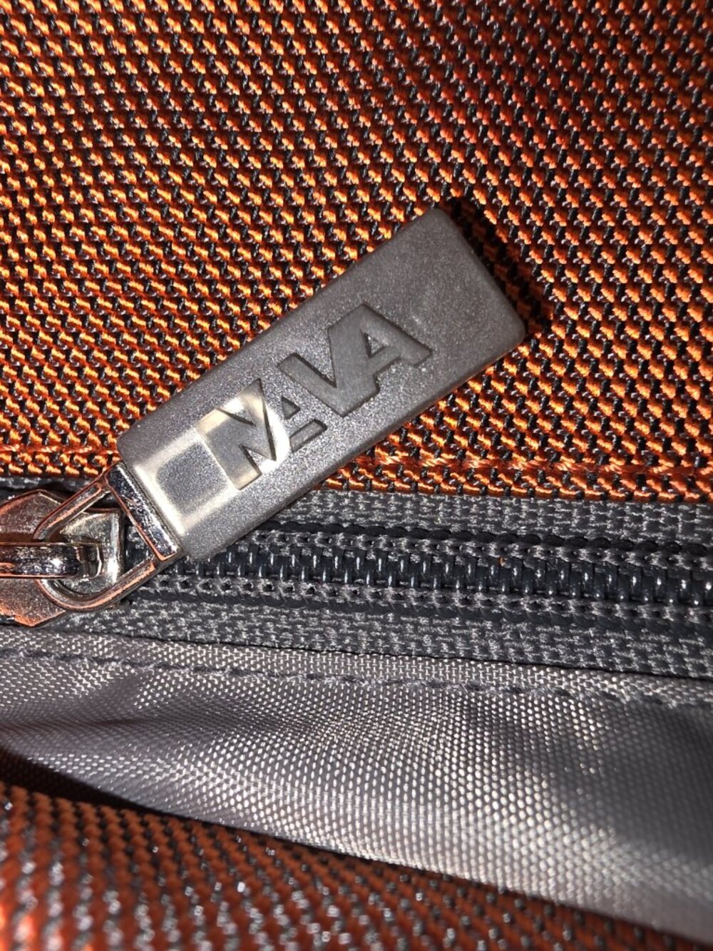 Burnt Orange Laptop Bag Padded Shoulder Strap Hook Loop Flap Closure Messenger - Picture 6 of 8
